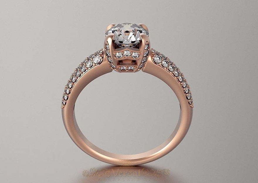 Помолвочное кольцо VGPK0098 из Розовое (красное) золото от Ювелирный Дом Версаль 1