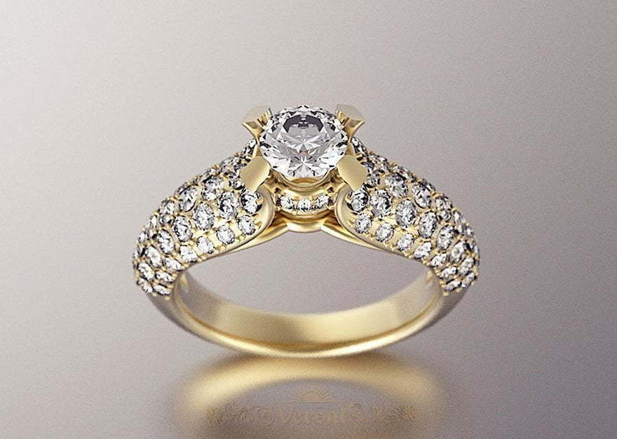 Помолвочное кольцо VGPK0079 из Желтое золото от Ювелирный Дом Версаль 1
