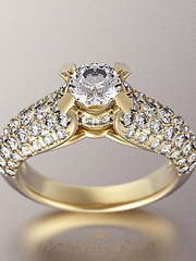 Помолвочное кольцо VGPK0079 из Желтое золото от Ювелирный Дом Версаль 1