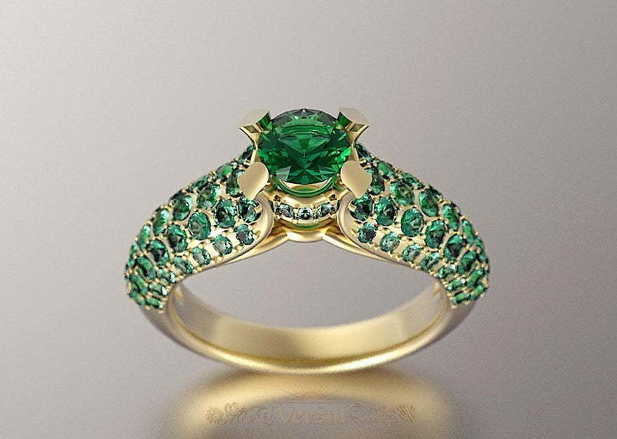 Помолвочное кольцо VGPK0079 из Желтое золото от Ювелирный Дом Версаль 2