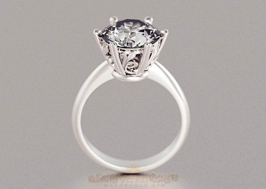 Помолвочное кольцо VGPK0088 из Желтое золото, Белое золото от Ювелирный Дом Версаль 3